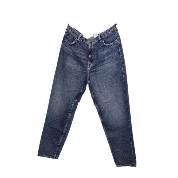 H&M 100% Cotton High-Rise Blue Jeans – US14 – NWT - Picture 1 of 3